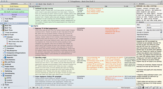 Status meta-data settings